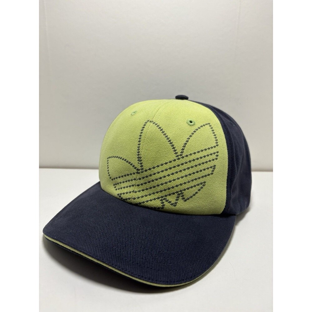 Vintage 2006 Adidas Cap NWT Deadstock Navy Apple Green Fitted 58cm
